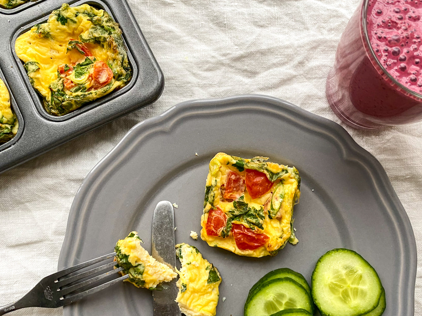 Veggie Egg Bake For Quick Breakfasts Recipe