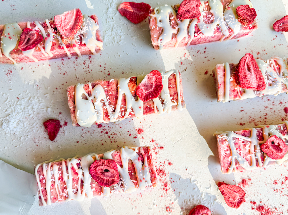 Strawberry Shortcake Protein Bars