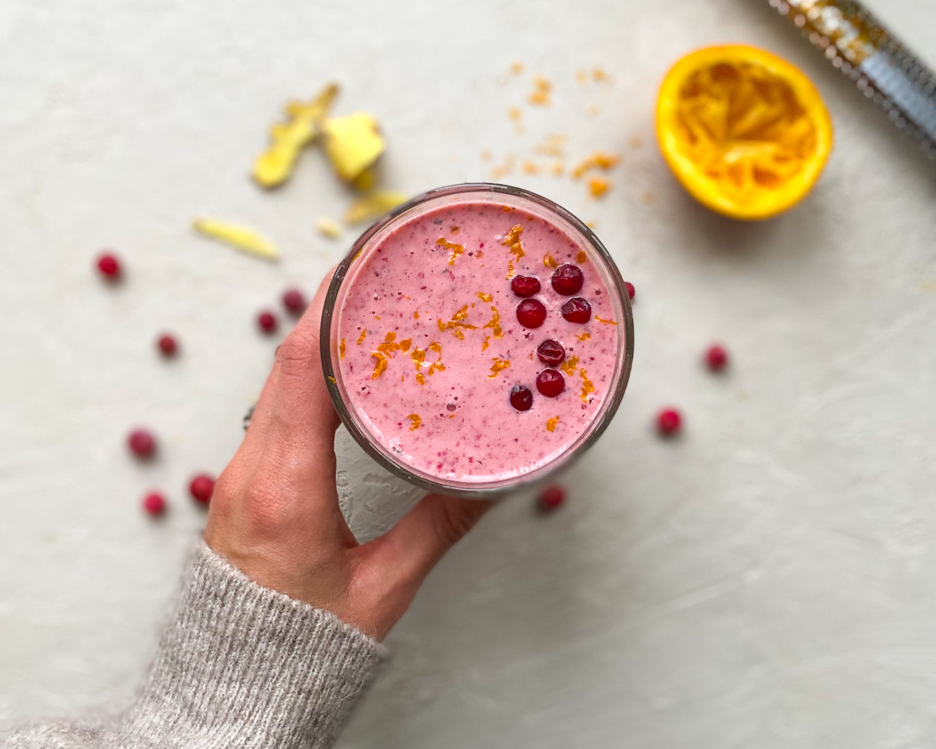 Cranberry Orange Ginger Smoothie Recipe