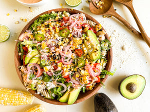 Charred Elote Pasta Salad Recipe