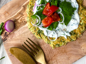 Garlic Zucchini Fritter Pancake Recipe