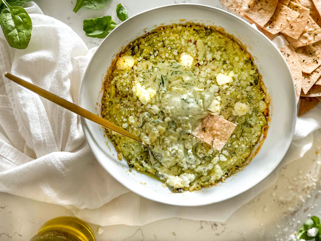 Warm Spinach & Artichoke Dip Recipe