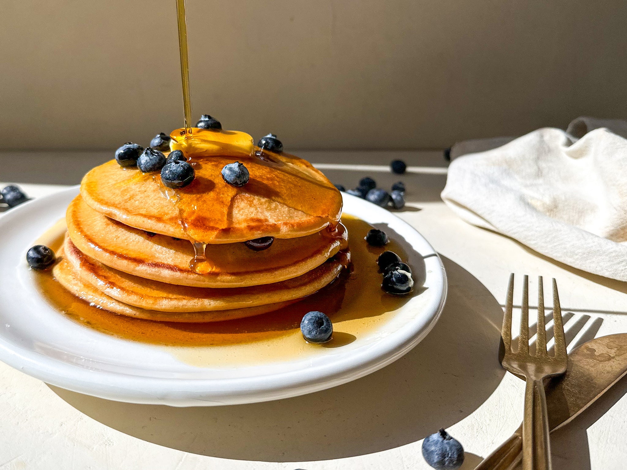 Blueberry Protein Pancakes Recipe