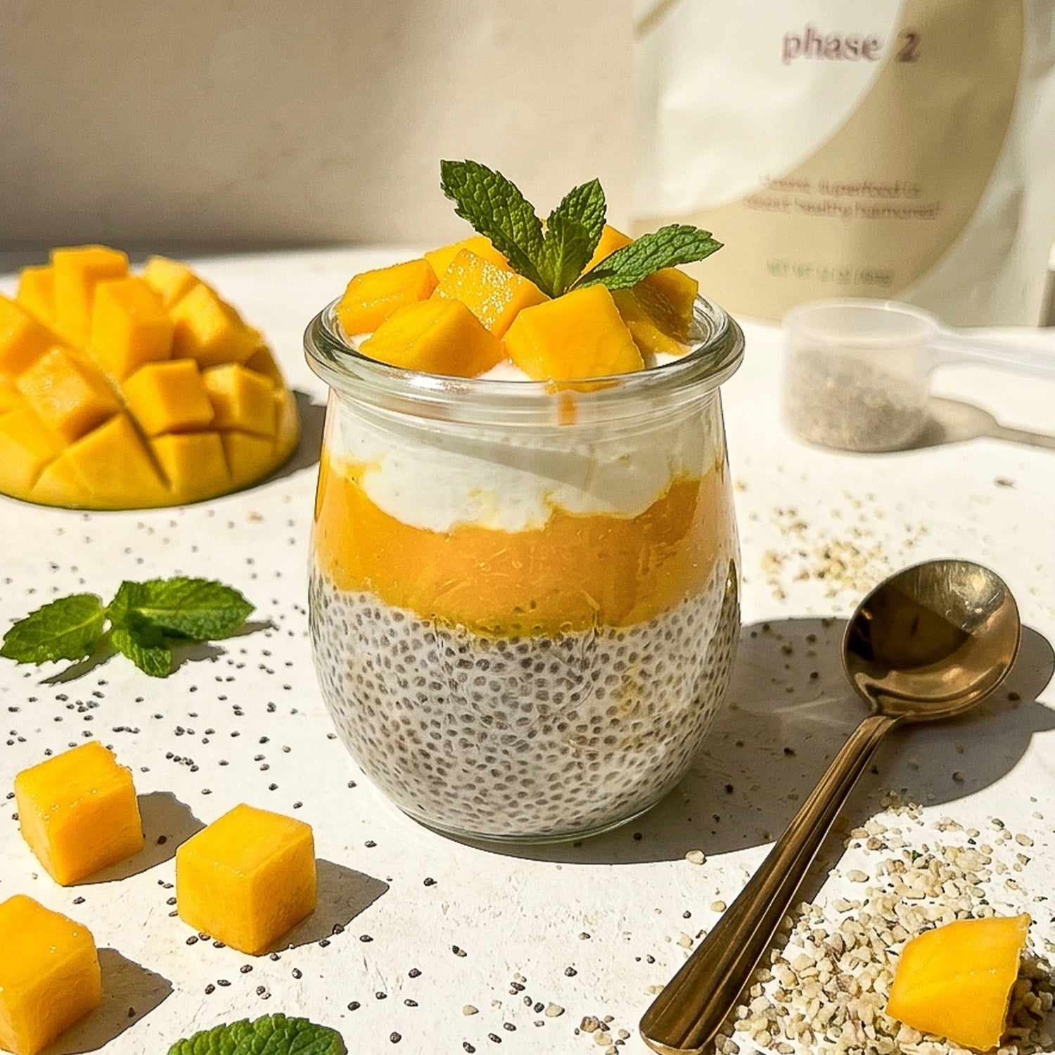 Mango Protein Chia Pudding Recipe