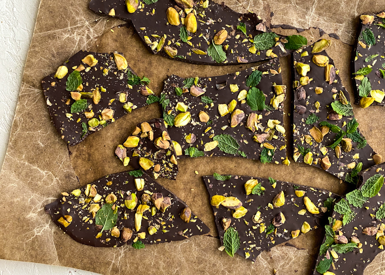 Mint Pistachio Chocolate Bark Recipe