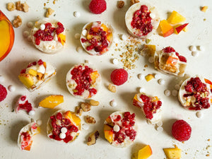 White Chocolate Nectarine Bites