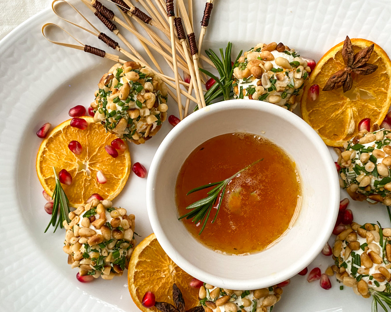 Orange Honey Rosemary Chèvre Hors D’oeuvres Recipe 