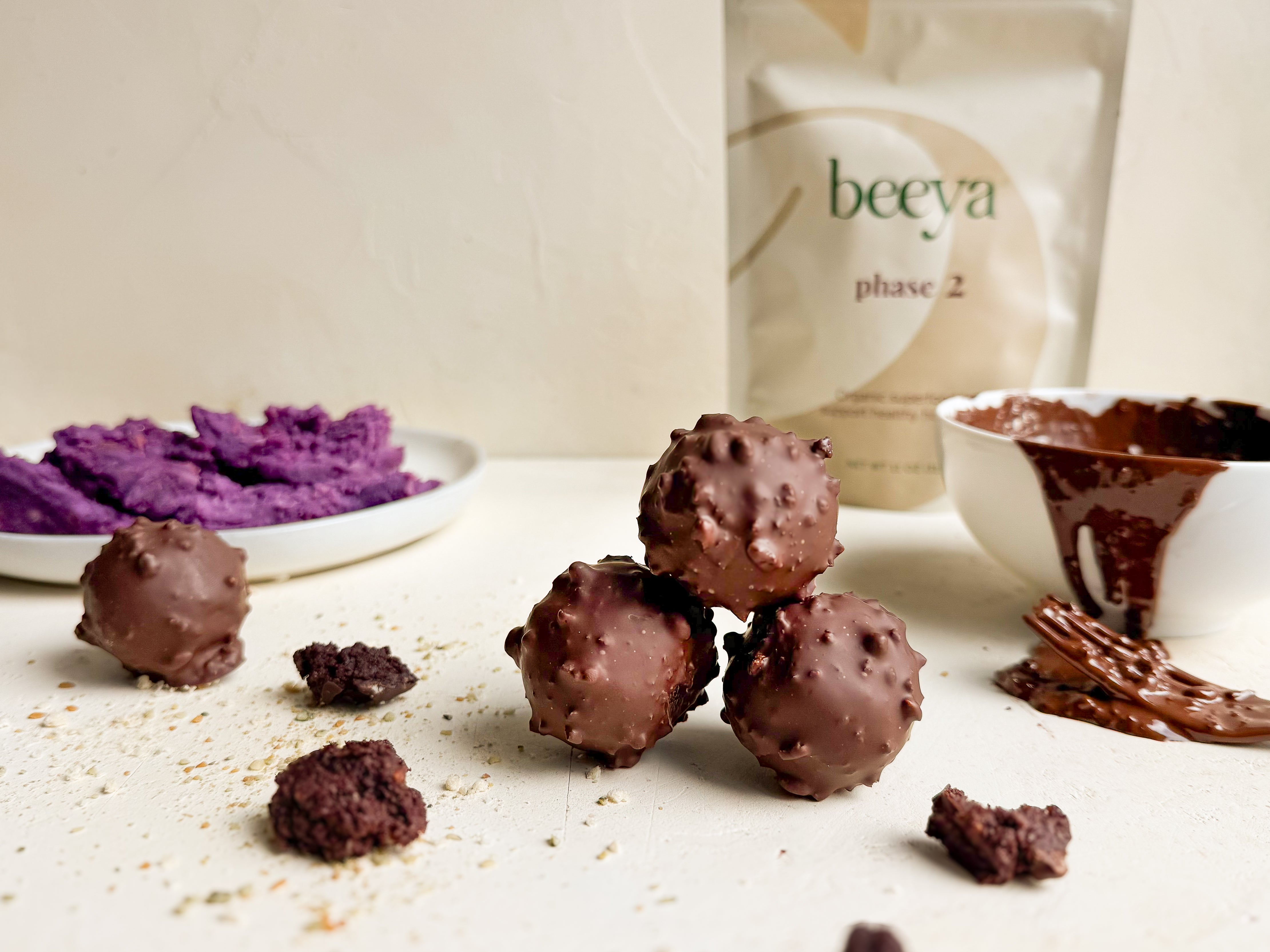 Purple Sweet Potato Truffles