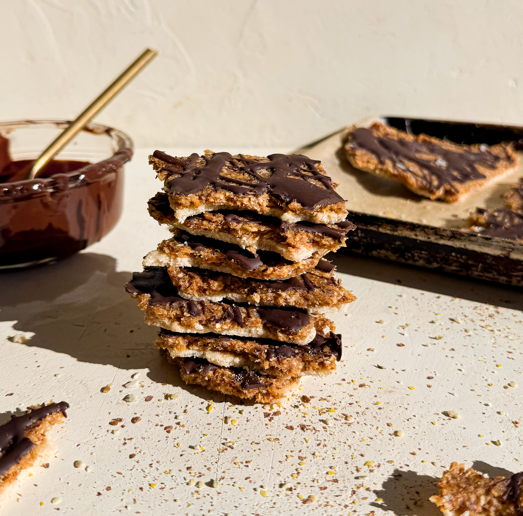 No-Bake Samoa Cookie Bark