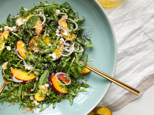 Spicy Peach Feta Salad Recipe