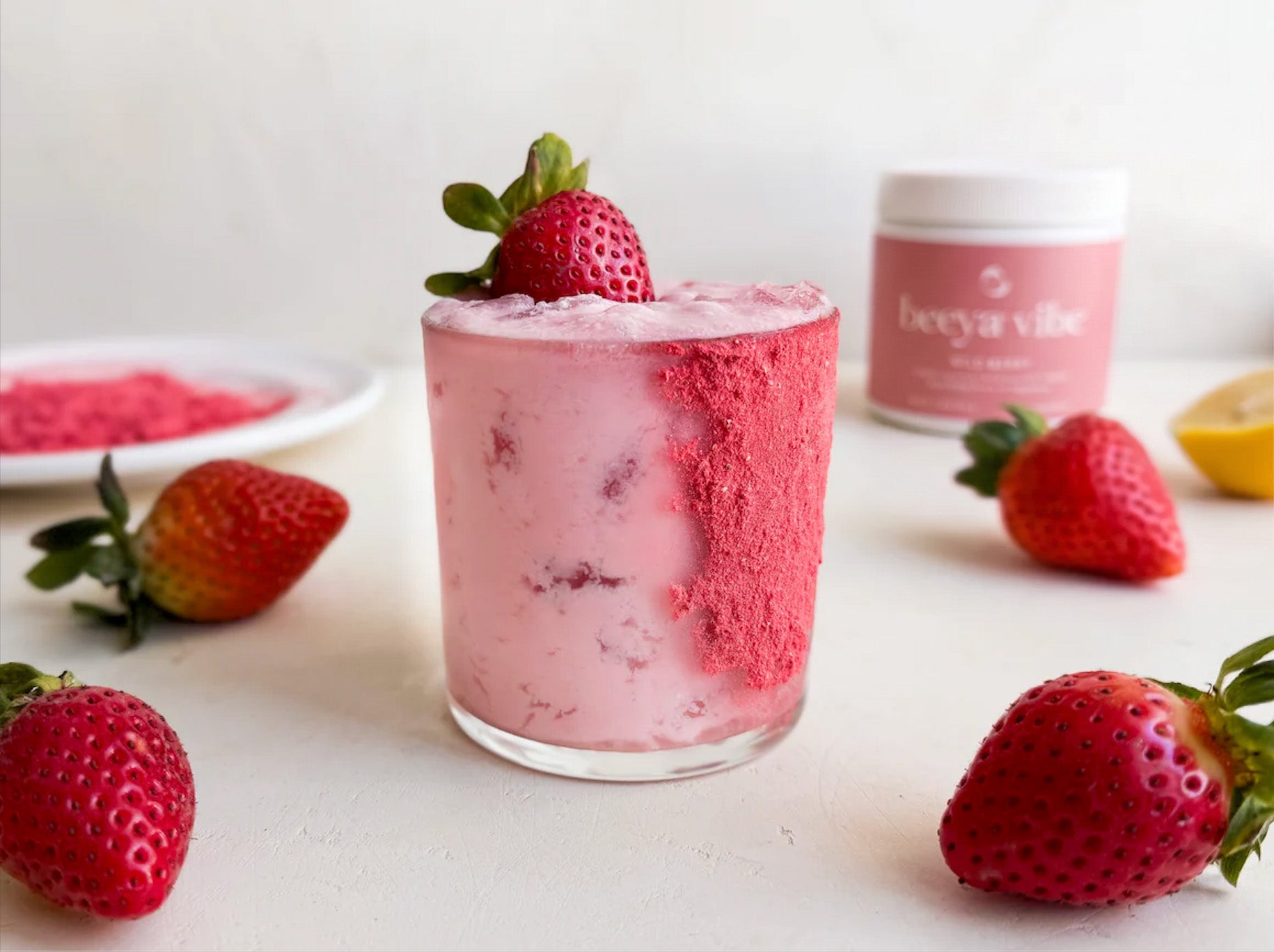 Strawberries & Cream Mocktail Recipe