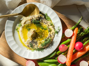 Lemony Hummus with Dill Recipe
